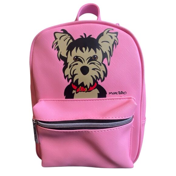 Marc Tetro Yorkie Yorkshire Terrier Pink Mini Backpack